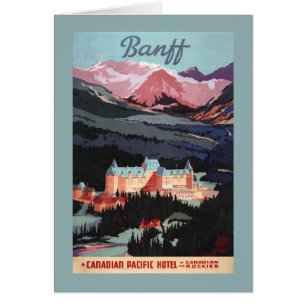 Overview of the Banff Springs Hotel Poster