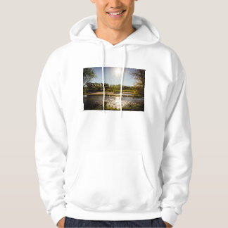 Overview Of The Banks Of A River With Clear Sky Hoodie