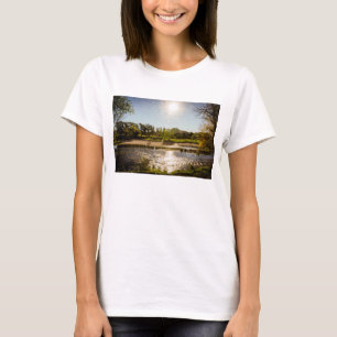 Overview Of The Banks Of A River With Clear Sky T-Shirt
