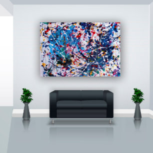 Overwhelmed 2-Colourful Original Abstract Art Throw Blanket