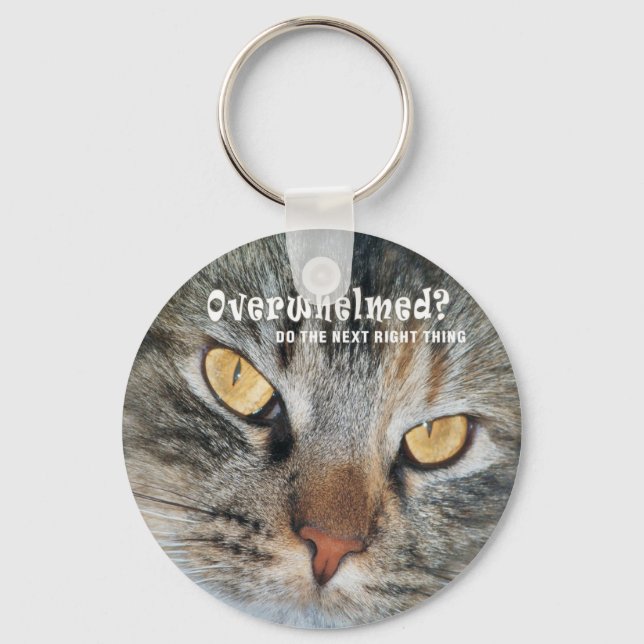 overwhelmed Nellie Keychain (Front)
