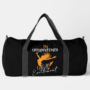 Overwhelmed With Excitement Jumping Figure Duffle Bag