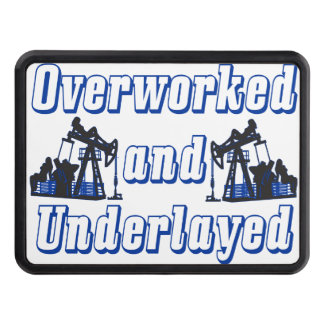 Overworked and Underlayed Trailer Hitch Cover