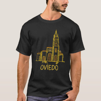 Oviedo Spain Unique Hand Drawn Art Gift Men Women  T-Shirt