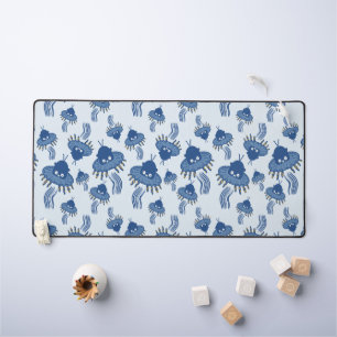 OVNI octopique bleu Kawaii
