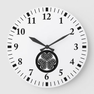 Owari hollyhock(13) large clock