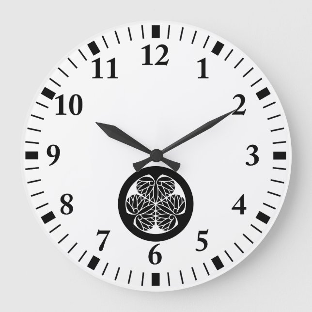 Owari hollyhock(13) large clock (Front)