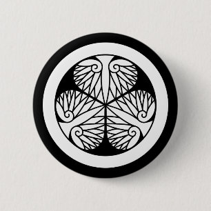 Owari hollyhock(Edo17) 2 Inch Round Button