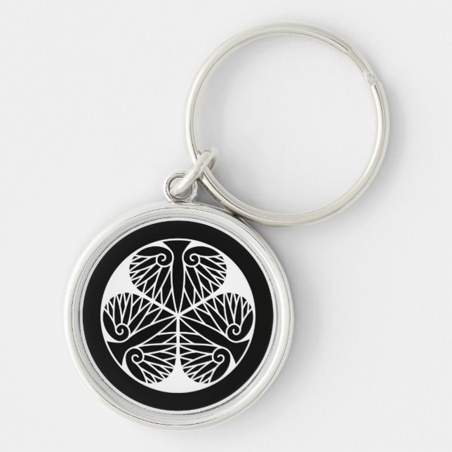 Owari hollyhock(Edo17) Keychain (Front)