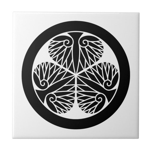 Owari hollyhock(Edo17) Tile (Front)