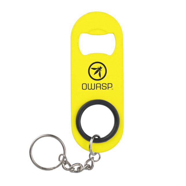 OWASP Bottle Opener Keychain Keychain Bottle Opener (Front)