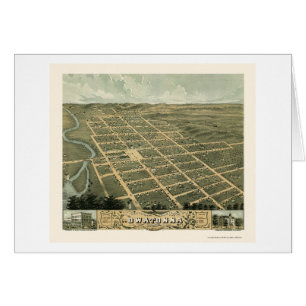 Owatonna, MN Panoramic Map - 1870