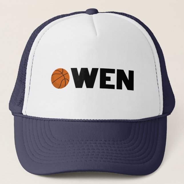 Owen Basketball Trucker Hat (Front)