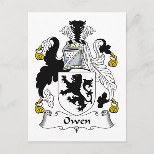 Owen Family Crest Postcard