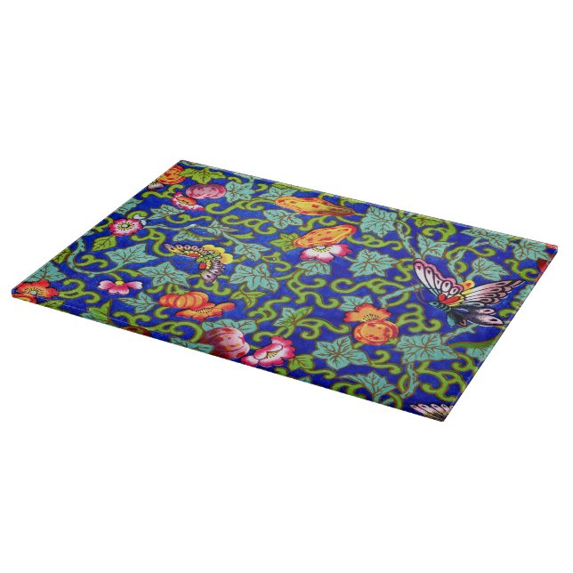 Owen Jones Antique Oriental Butterflies Cutting Board (Corner)
