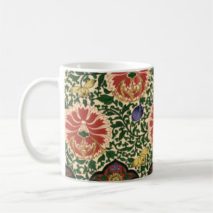 Owen Jones Chinoiserie Red Lotus Floral Art Design Coffee Mug