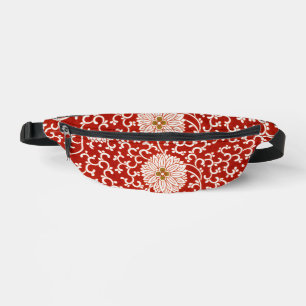 Owen Jones Ornement Chinois Fleurs Rouges et Blanc