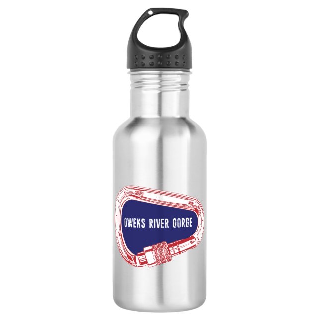 Owens River Gorge Climbing Carabiner 532 Ml Water Bottle (Front)