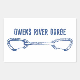 Owens River Gorge Rock Climbing Quickdraw Sticker