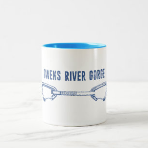 Owens River Gorge Rock Climbing Quickdraw Two-Tone Coffee Mug