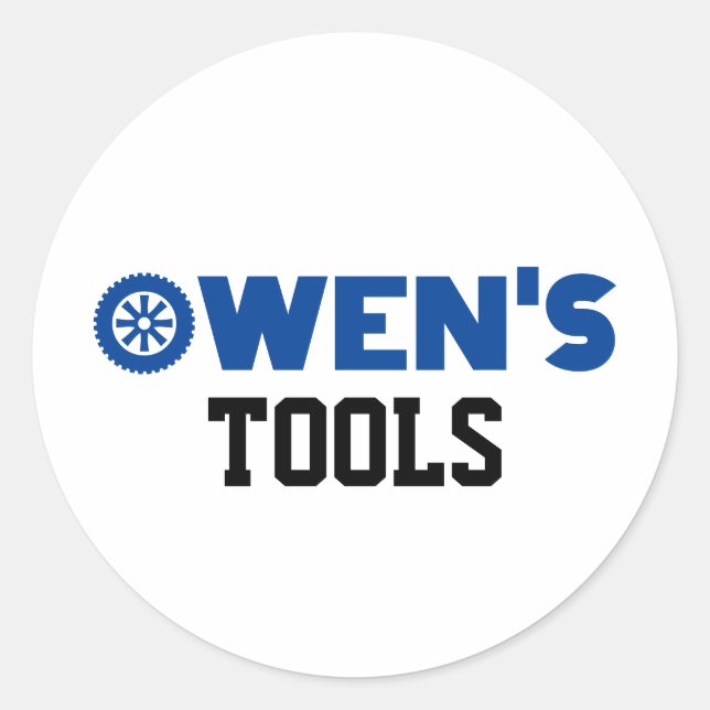 Owen's Tools Classic Round Sticker (Front)