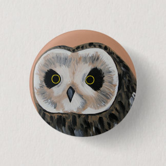 Owl 1 Inch Round Button