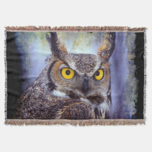 Owl 1 throw blanket