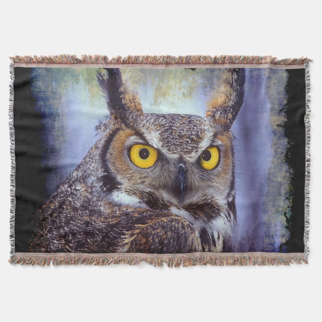 Owl 1 throw blanket (Front)