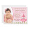 Owl 1st Birthday Invitation with Photo for Girls