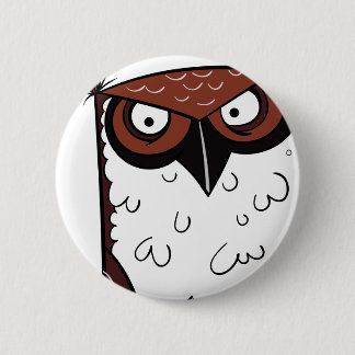 Owl 2 2 inch round button