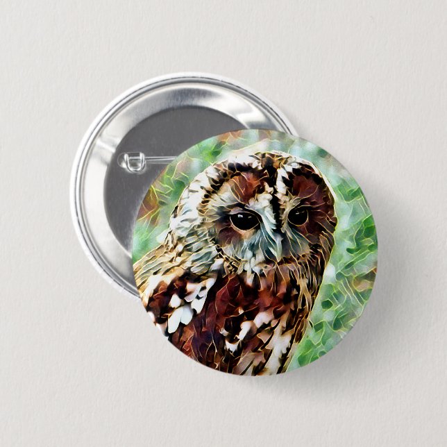 OWL 2 INCH ROUND BUTTON (Front & Back)