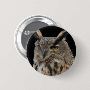 Owl 2 Inch Round Button