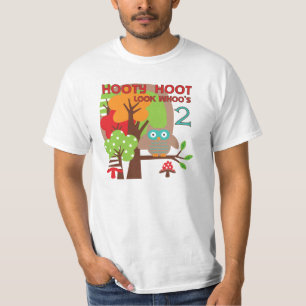 Owl 2nd Birthday T-shirts and Gifts