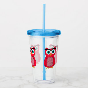 Owl acrylic tumbler