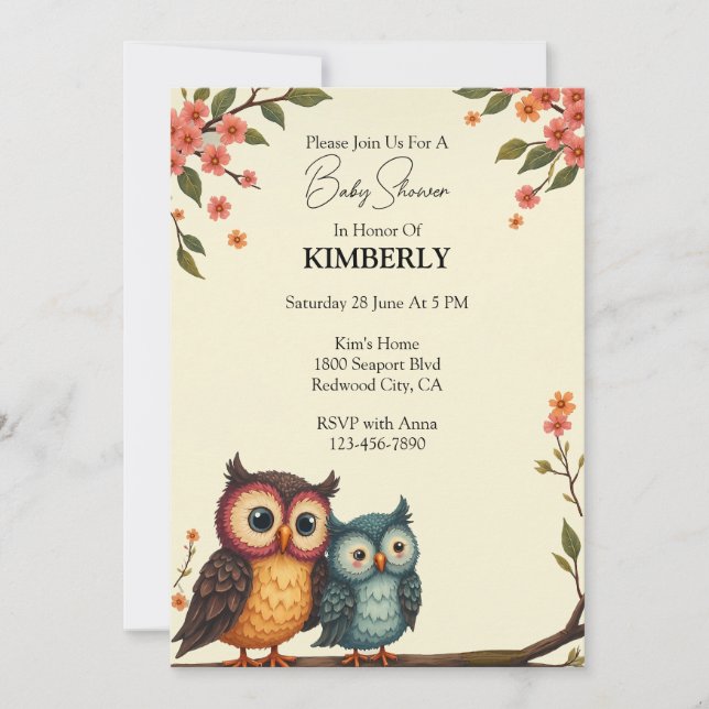 Owl Always Be With You Invitation (Front)
