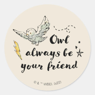 Owl Always Be Your Friend Classic Round Sticker
