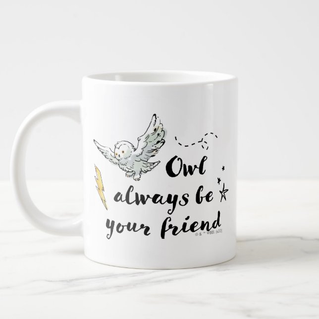 Owl Always Be Your Friend Large Coffee Mug (Left)