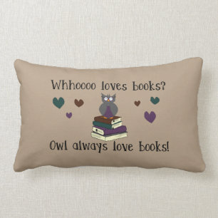 Owl Always Love Books Lumbar Pillow