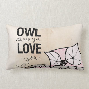 Owl always love you by VOL25 Lumbar Pillow