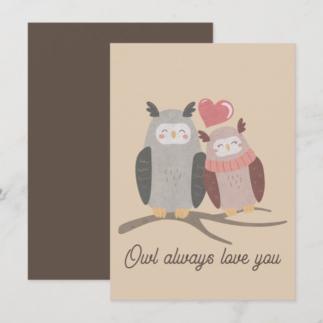 Owl Always Love You Card (Front/Back)