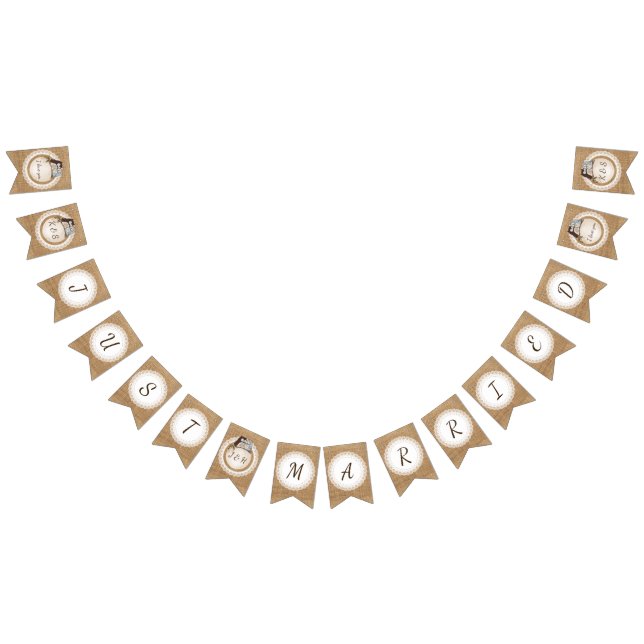 Owl Always Love You Casual Wedding Just Married Bunting Flags (All)