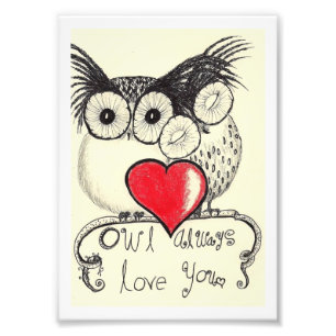 owl always love you photo print