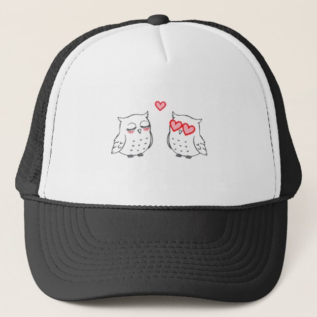 Owl always love you trucker hat (Front)