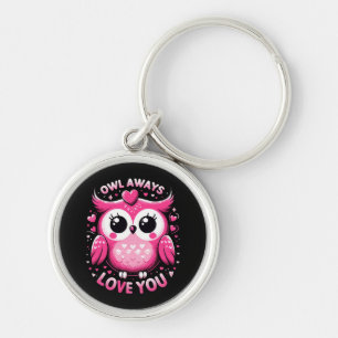 Owl Always Love You - Valentines Day Keychain