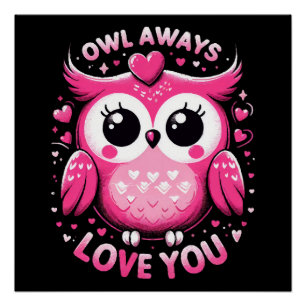 Owl Always Love You - Valentines Day Poster