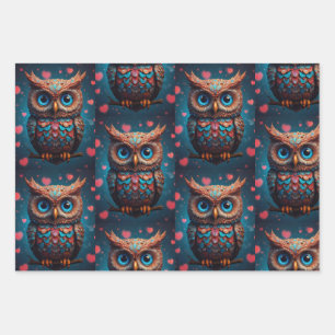 Owl always love you wrapping paper sheet
