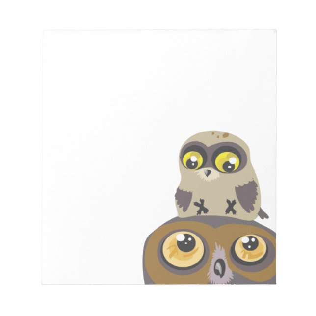 Owl and Baby~notes Notepad (Front)
