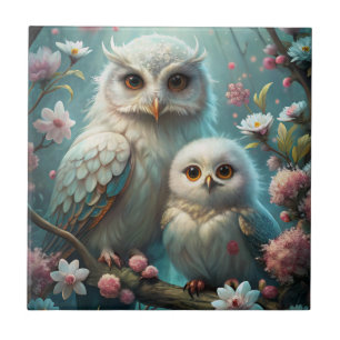 Owl and Baby Tile