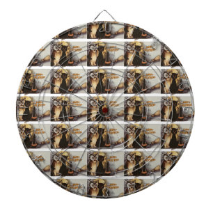 Owl and Cat Halloween Dartboard