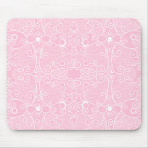 Owl and Firefly Lace Mouse Pad